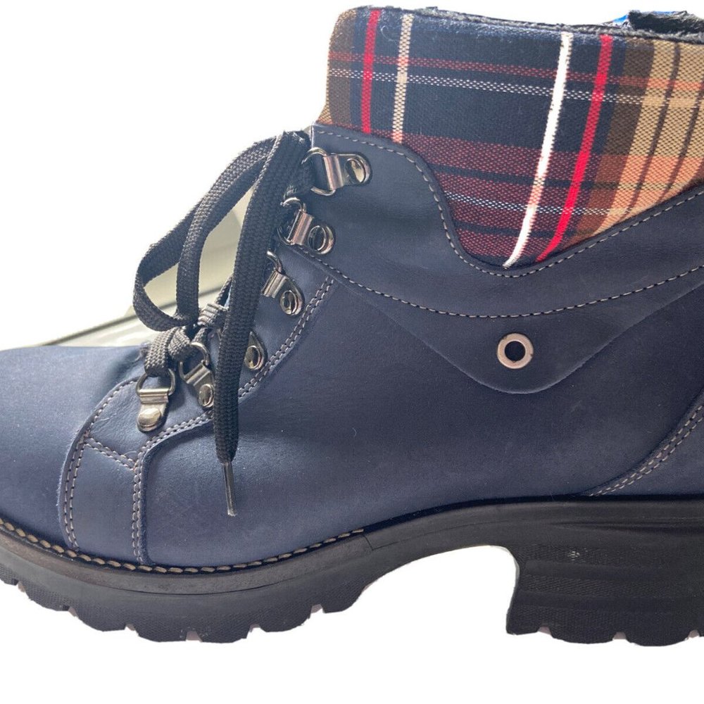 DROMEDARIS WOMENS YBG3 LEATHER LACED FASHION BOOTS SHOES WOMENS SZ 41